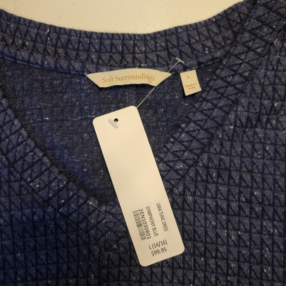 Soft Surroundings Blue Long Sleeve Dress - Picture 6 of 11